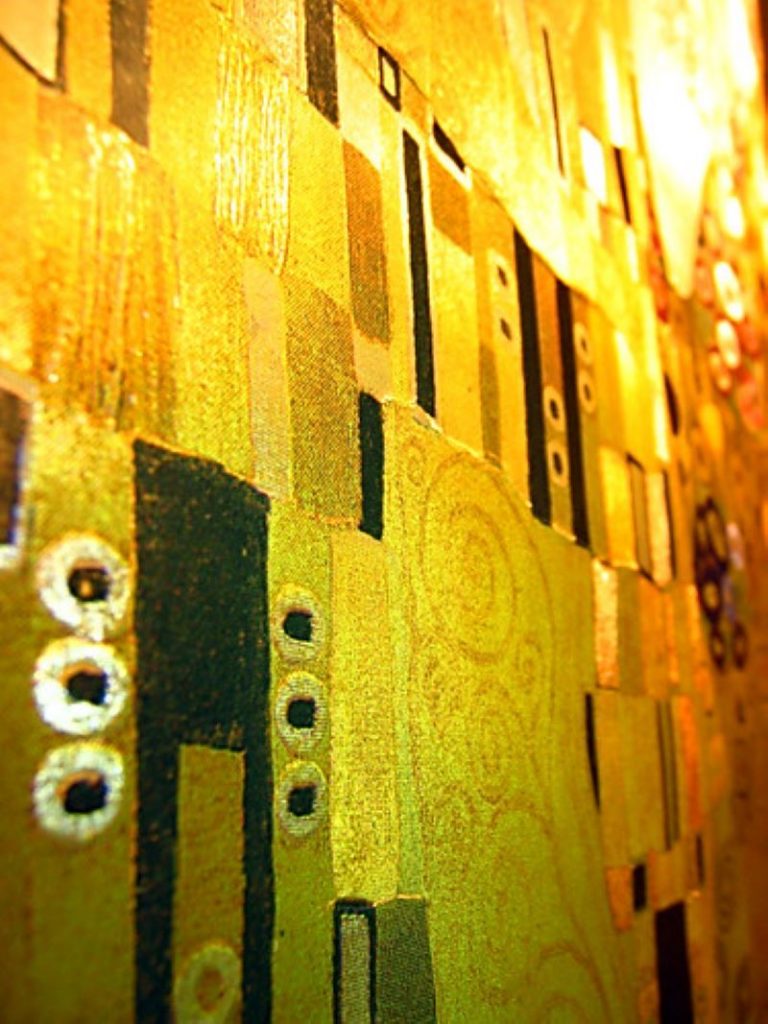 El beso - Imagen A Detalle Del Oleo