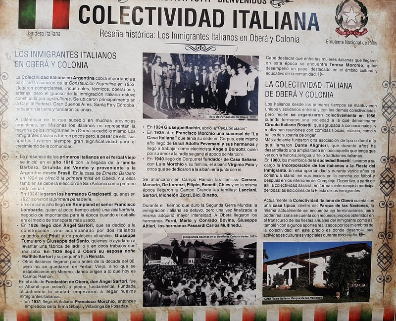 Colectividad Italiana Obera Historia