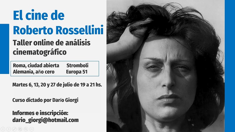Cine - Flyer Curso Rossellini