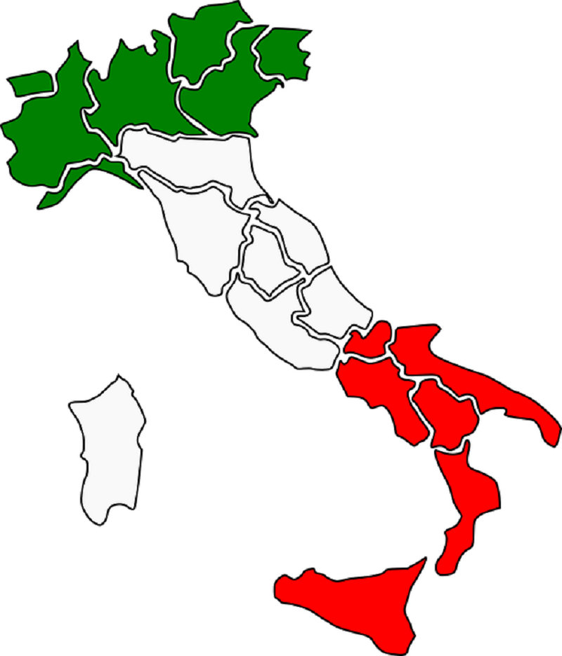 Italian Flag Day - Map of Italy
