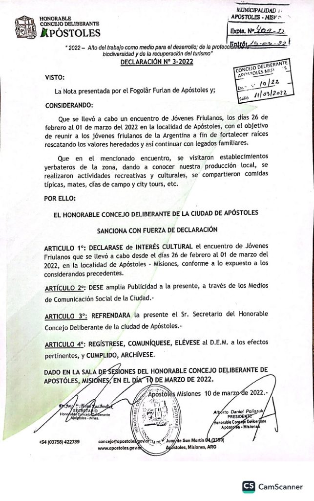 interés cultural - Apostoles