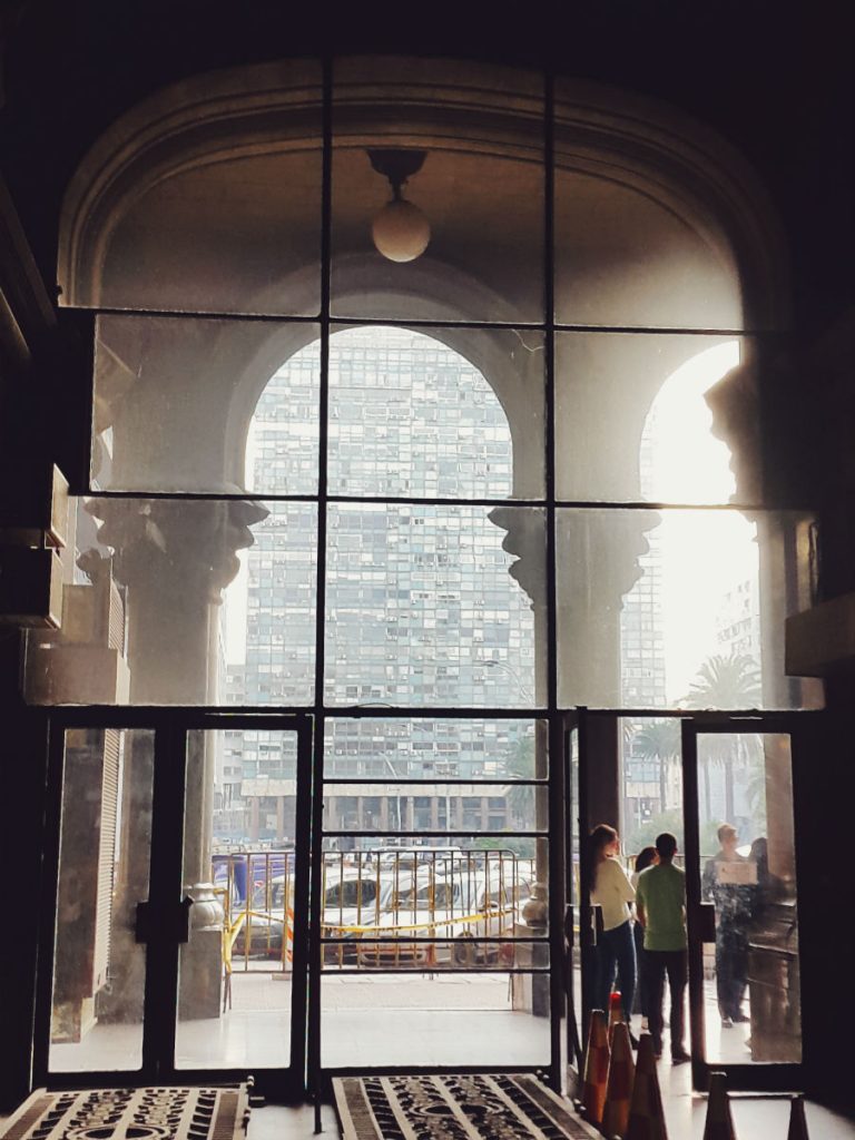 El Palacio Salvo - Fotografía realizada en el interior del edificio cuando se realizaban algunos trabajos en su interior.