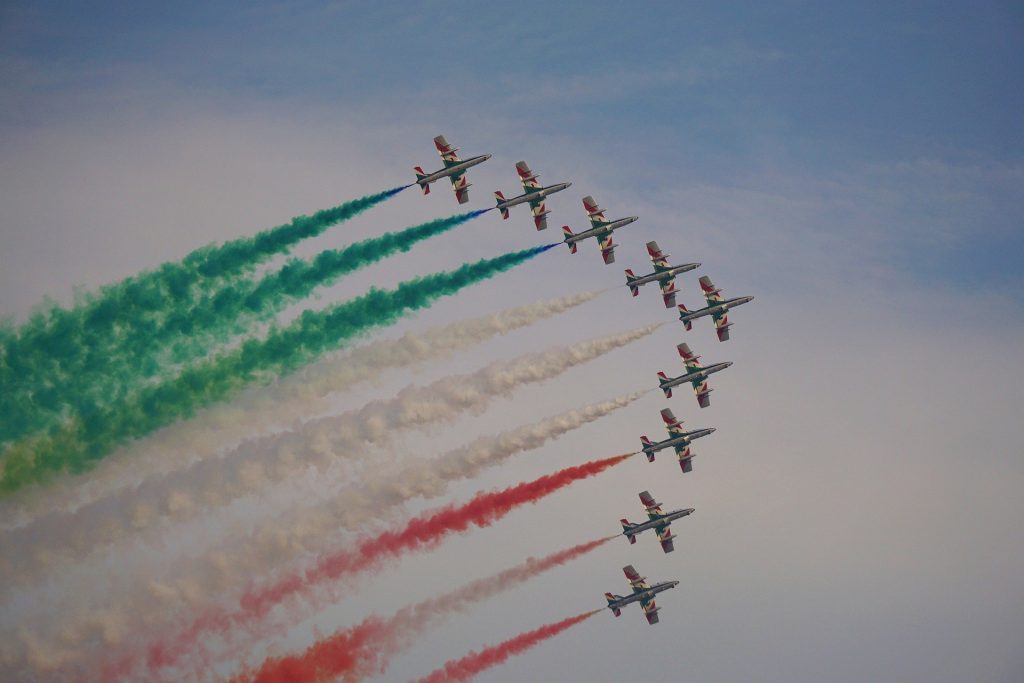 Repubblica - Frecce en el cielo de Roma