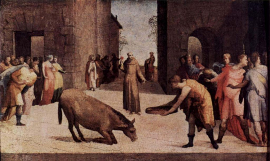 S. Antonio di Padova - Dipinto di Domenico Beccafumi