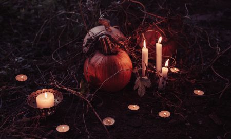 Halloween - Zucca e candele di notte