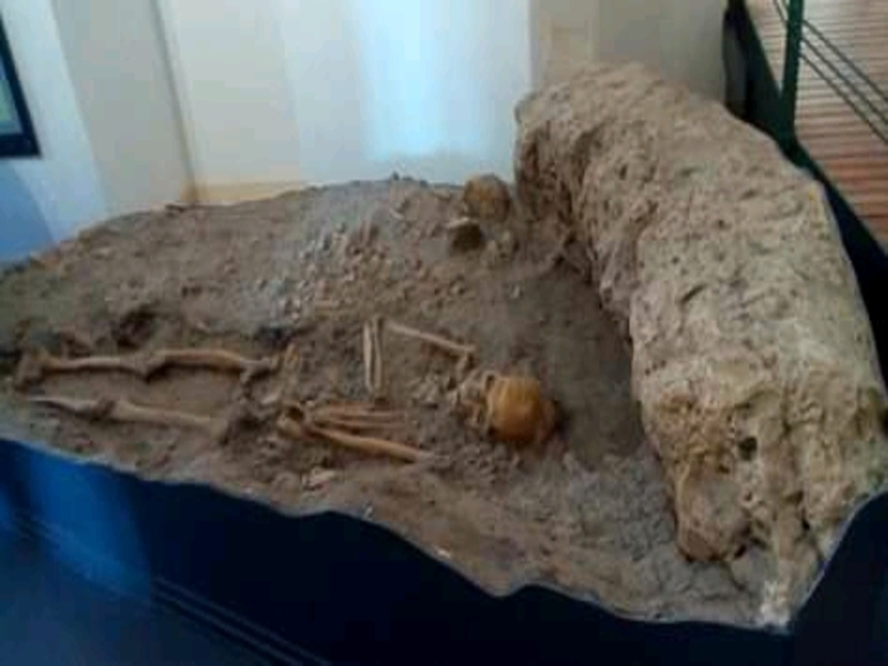 Calco riproducente un antico cacciatore ritrovato a Ostuni conservato presso il Museo