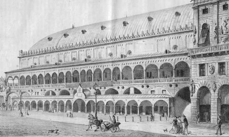 Palazzo Della Ragione In Un Disegno Di Giacomo Manzoni 1869