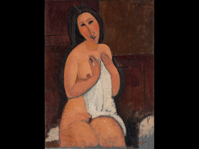 Amedeo Modigliani Nudo Seduto Con Camicia, 1917 Mostra Modigliani Picasso