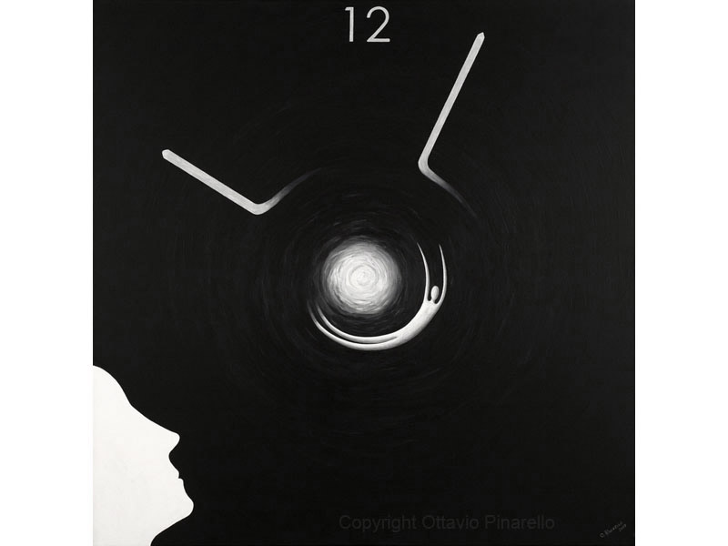 Ottavio Pinarello "la Caduta Nel Tempo" Cm 80x80 2007