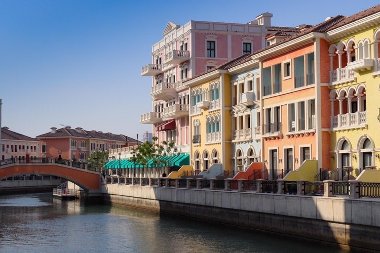Qanat Quartier, The Pearl, veduta dei canali