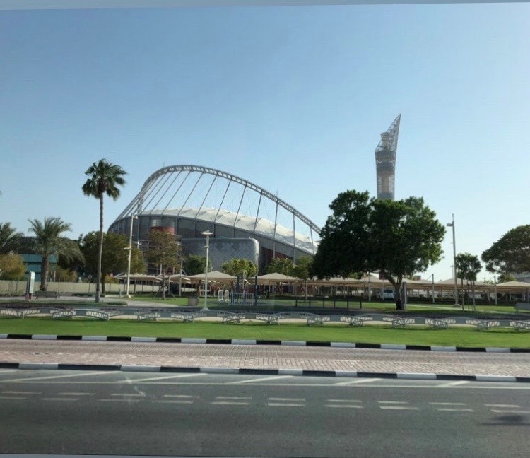 mondiale di calcio - Khalifa International Stadium dall'esterno
