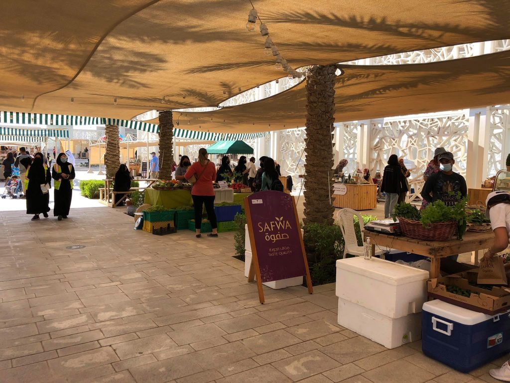 Stands presso Farmers Market, Qatar Foundation