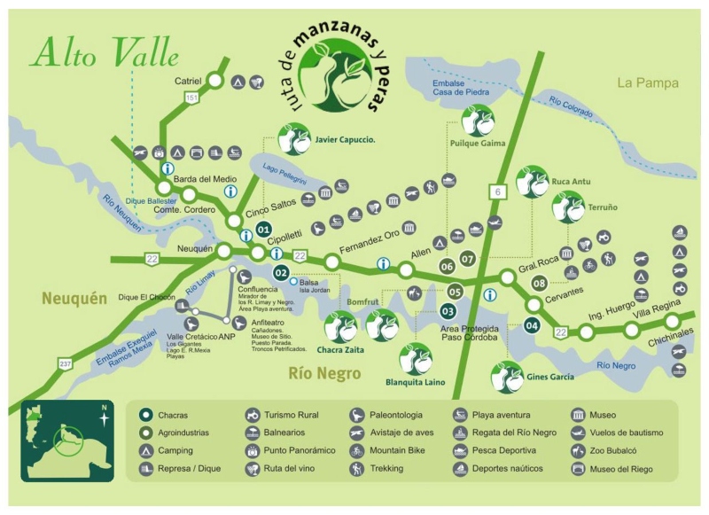 Alto Valle Ciudades Y Referencias