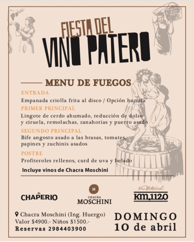 vino paetro - Flyer Menú