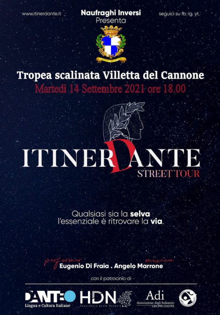Itinerdante 14 Settembre 2021 A Tropea Locandina
