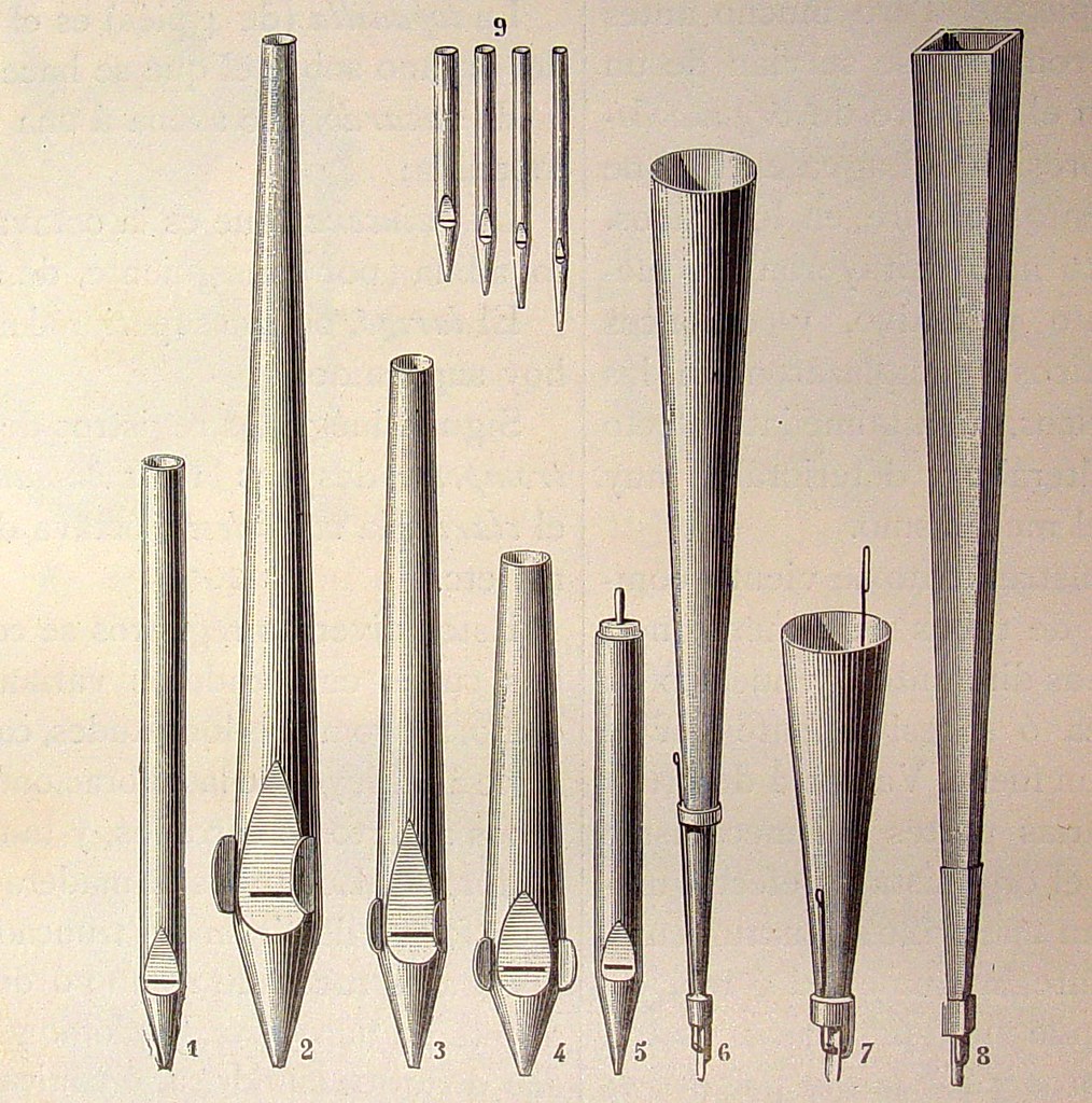 El órgano Locatelli - Tipos de tubos