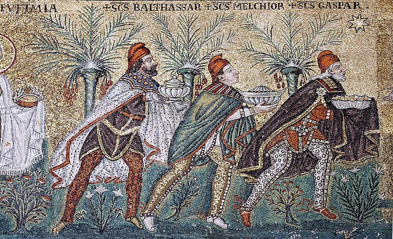 Los reyes magos - Mosaico di Ravena