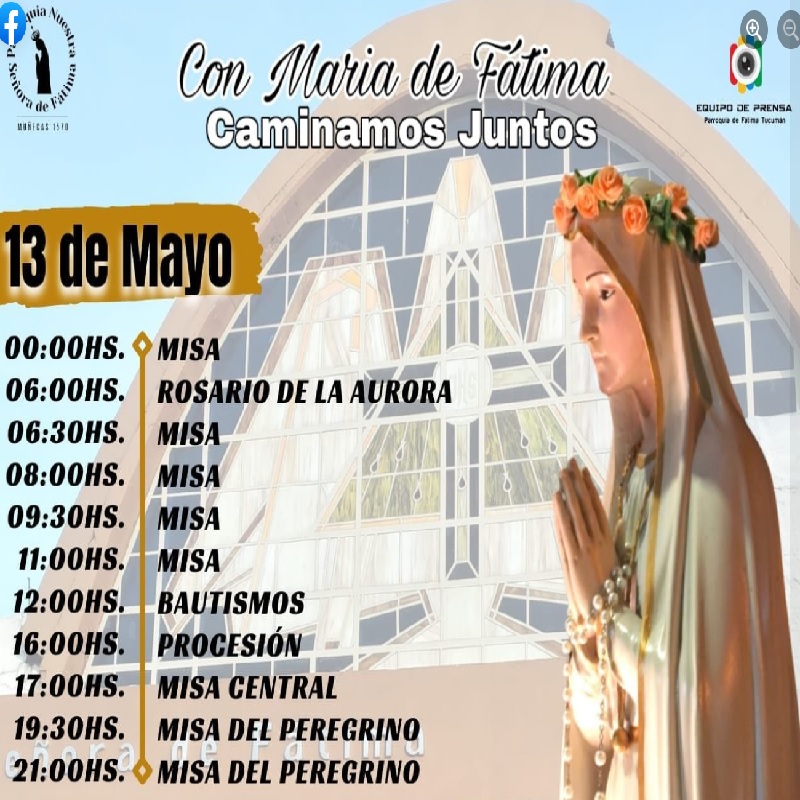 Horario Del 13 De Mayo