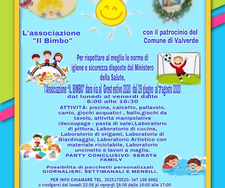 Grest 2020 Associazione "il Bimbo"