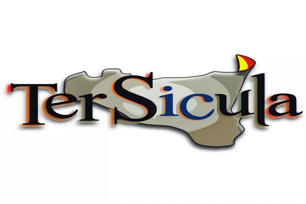 Tersicula: il logo dell'associazione- La Sicilia in griggio su sfondo bianco- Foto: concessione di Tersicula