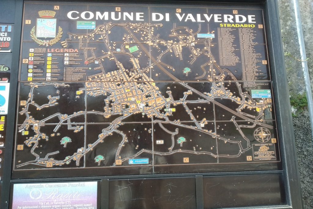 Vie valverdesi: la mappa del Paese - Foto: Cavaleri Francesca Agata