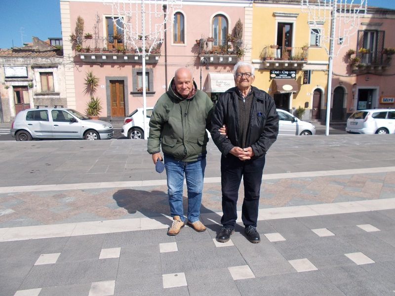 A sinistra Vincenzo Spadaro a destra Lino Finocchiaro- Foto: Gentile concessione del giornalista Michele Milazzo