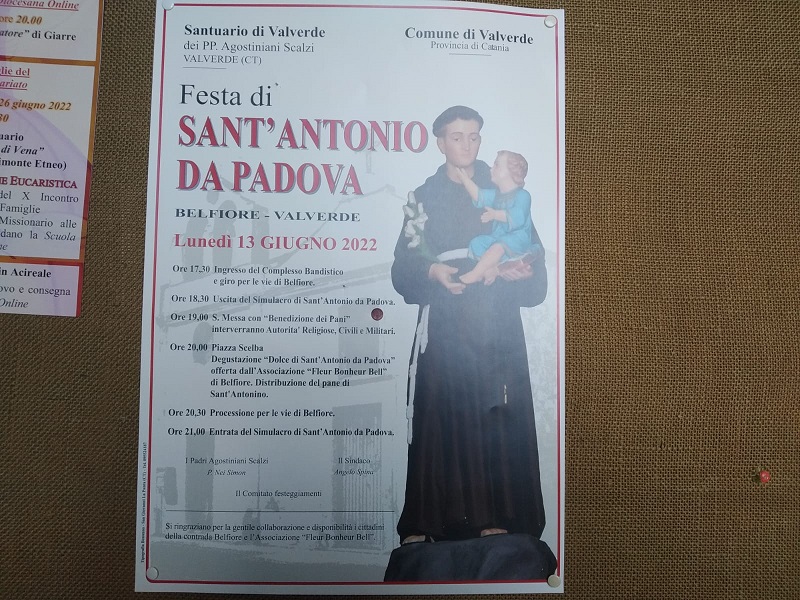 Sant'Antonio da padova- il programma della festa- Foto: Cavaleri Francesca 