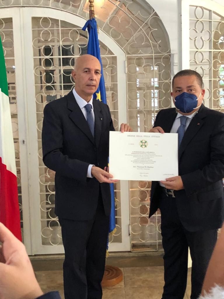 Ordine della Stella d’Italia - Entrega De Reconocimiento
