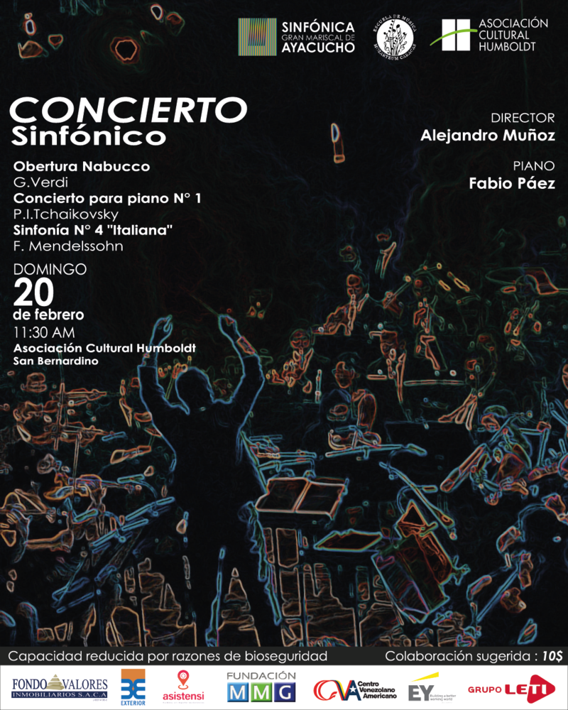 Sinfónica Ayacucho - Flyer Concierto Sinfonico
