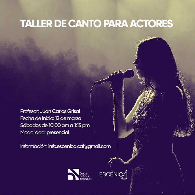 Canto para actores - Flyer Taller De Canto