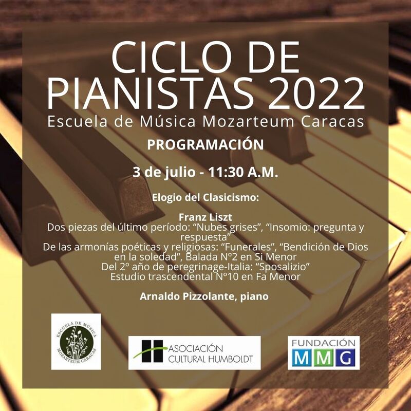 Ciclo de Pianistas 2022 - Programacion